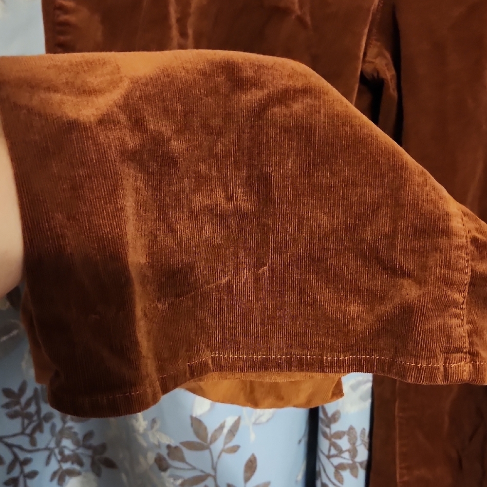 Cato Brown Velvet Pinwale Pants 16W - Picture 2 of 5